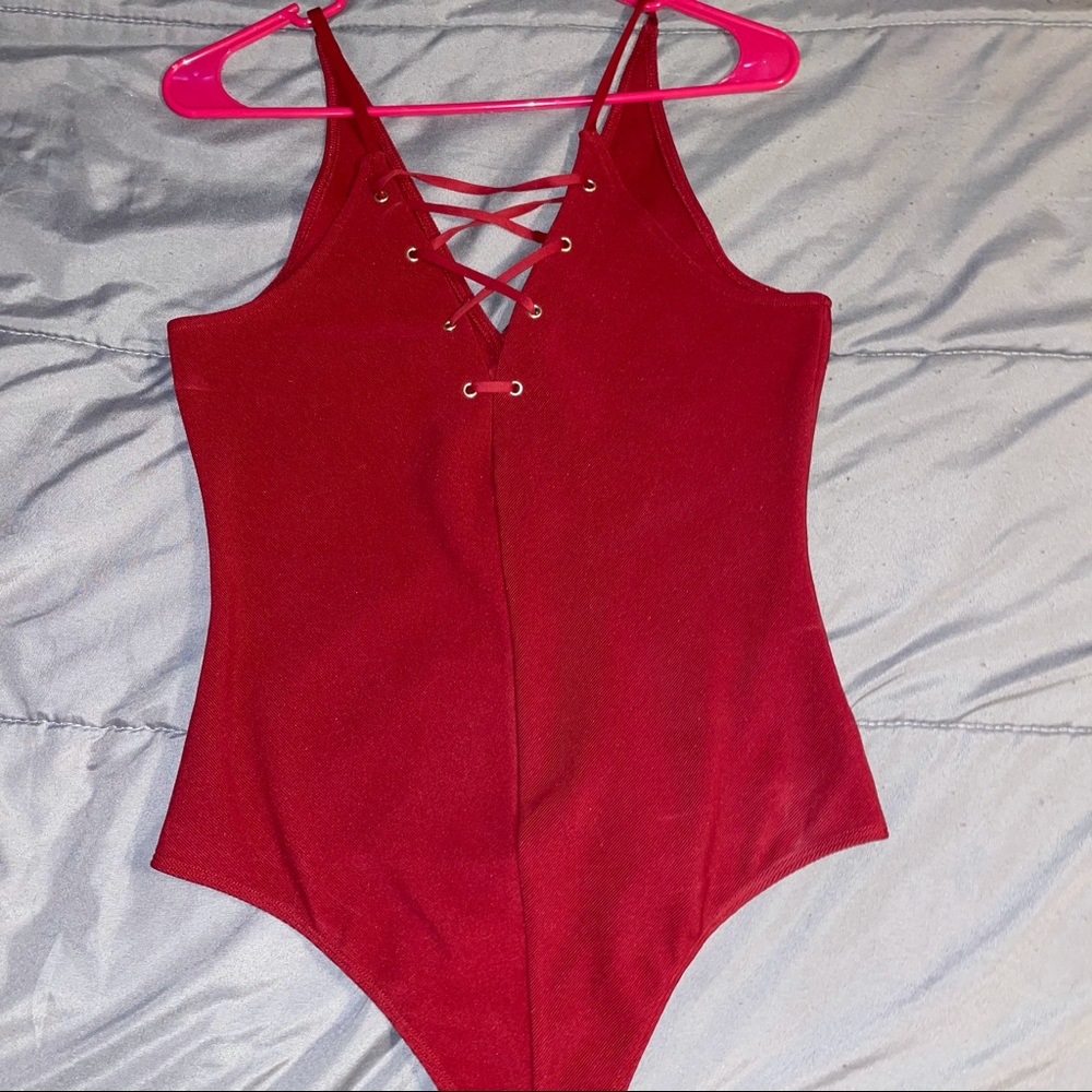 NWT Red Express body suit